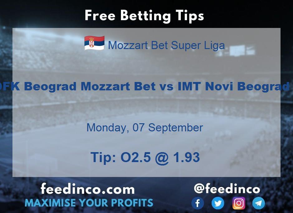 OFK Beograd Mozzart Bet vs IMT Novi Beograd Prediction OFK Beograd Mozzart Bet vs IMT Novi Beograd Prediction