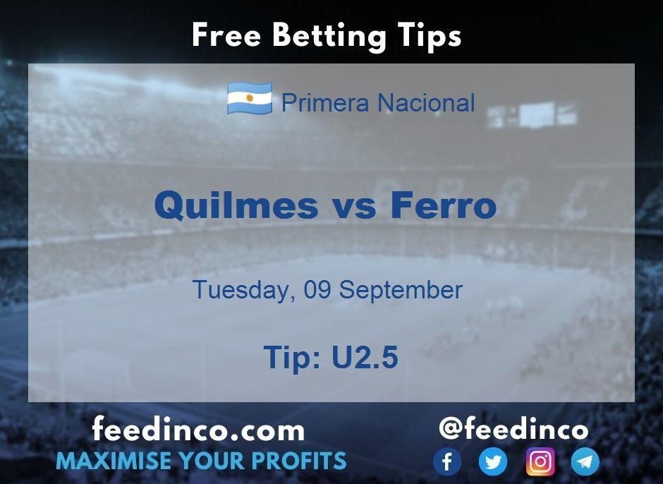 Quilmes vs Ferro Prediction Quilmes vs Ferro Prediction