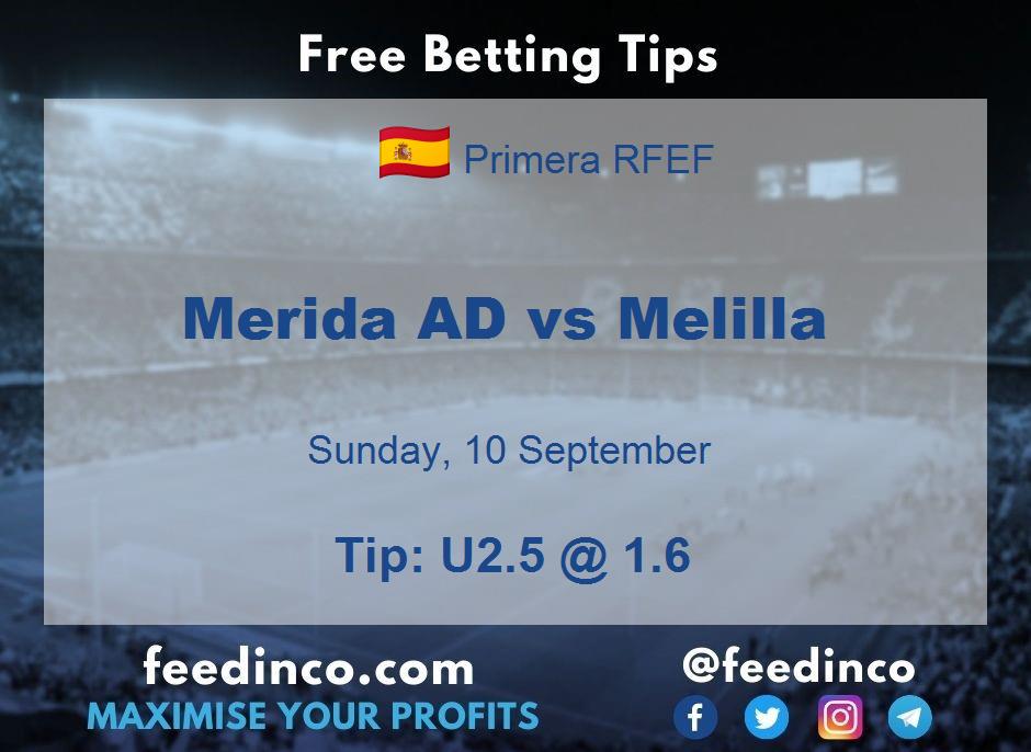 Merida AD vs Melilla Prediction