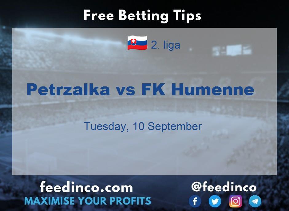 Petrzalka vs FK Humenne Prediction Petrzalka vs FK Humenne Prediction