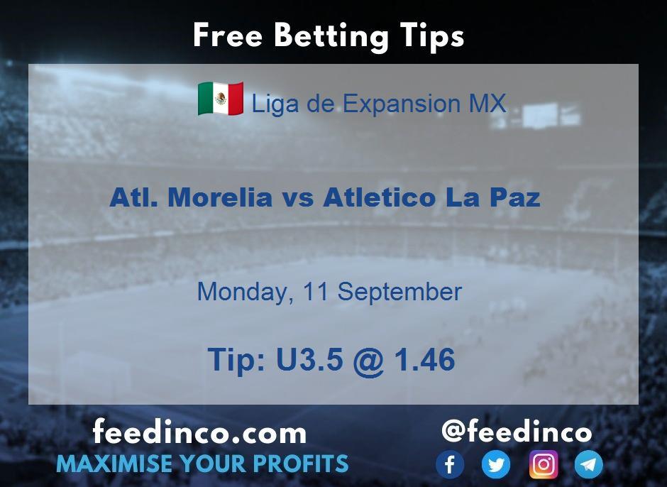 Atl. Morelia vs Atletico La Paz Prediction