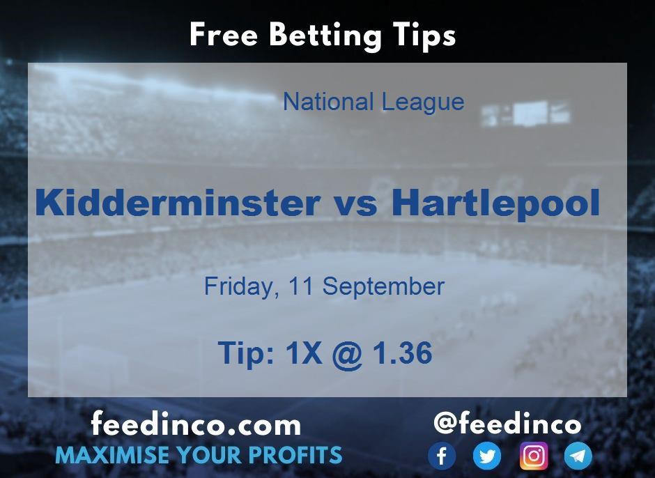 Kidderminster vs Hartlepool Prediction Kidderminster vs Hartlepool Prediction