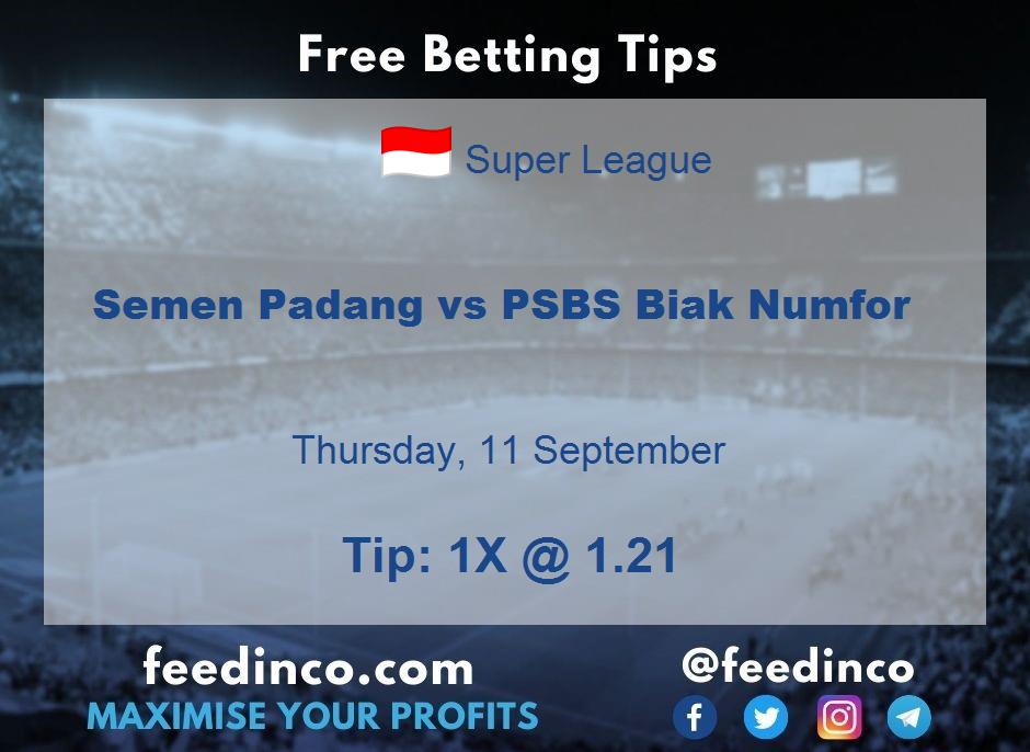 Semen Padang vs PSBS Biak Numfor Prediction Semen Padang vs PSBS Biak Numfor Prediction