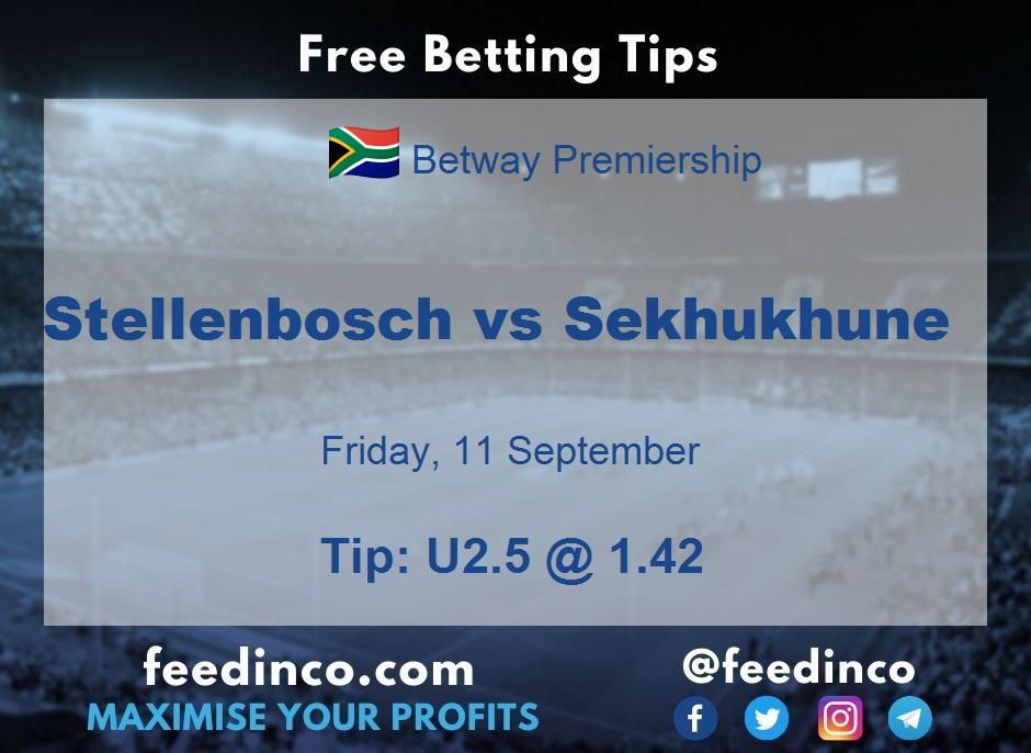 Stellenbosch vs Sekhukhune Prediction Stellenbosch vs Sekhukhune Prediction