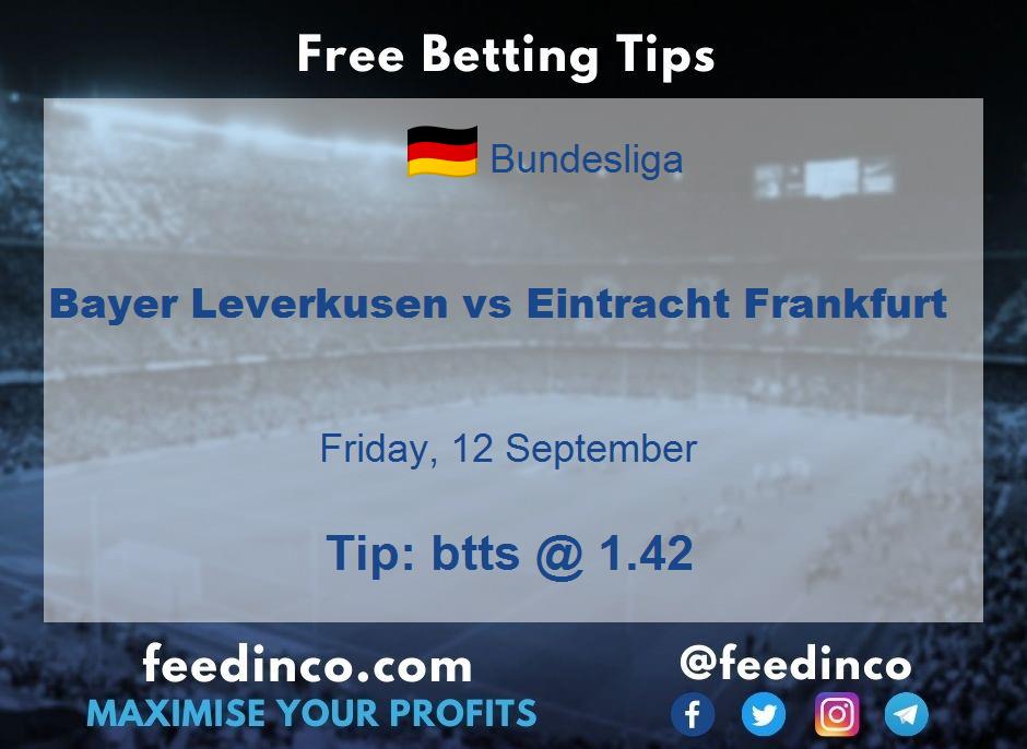 Bayer Leverkusen vs Eintracht Frankfurt Prediction Bayer Leverkusen vs Eintracht Frankfurt Prediction