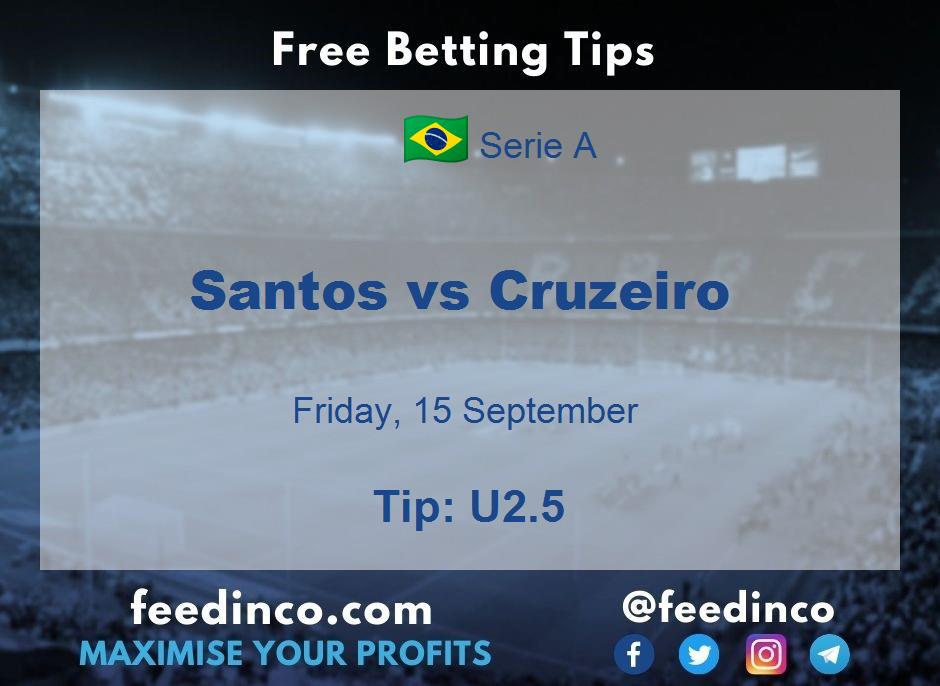 Santos vs Cruzeiro Prediction