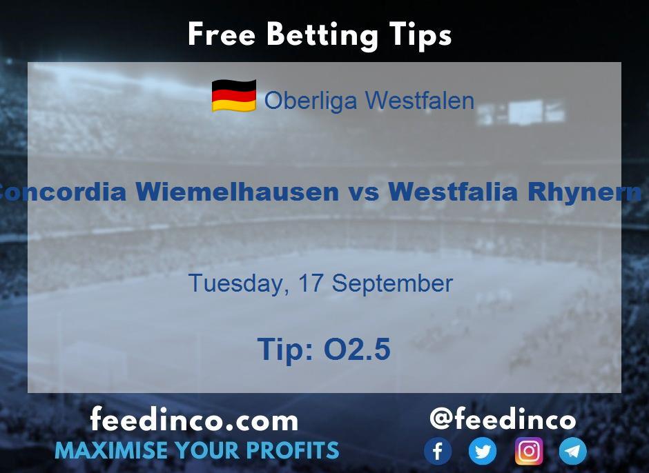 Concordia Wiemelhausen vs Westfalia Rhynern Prediction