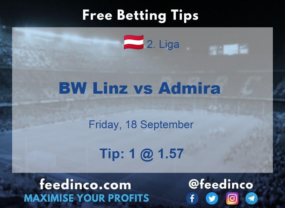 BW Linz vs Admira Prediction BW Linz vs Admira Prediction