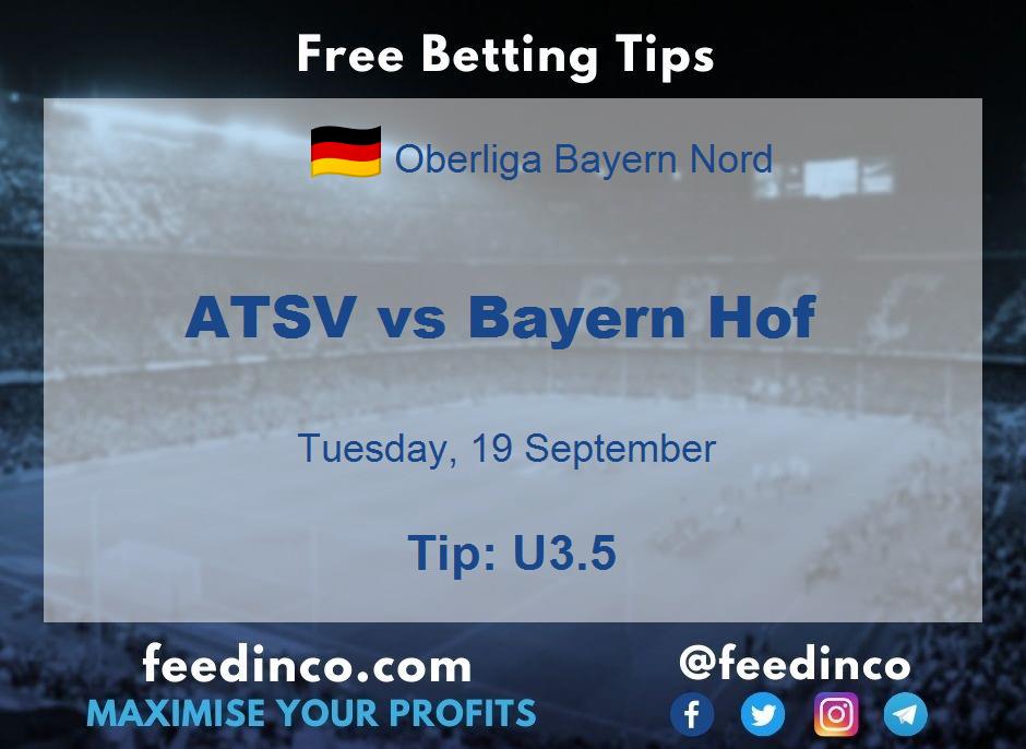 ATSV vs Bayern Hof Prediction ATSV vs Bayern Hof Prediction