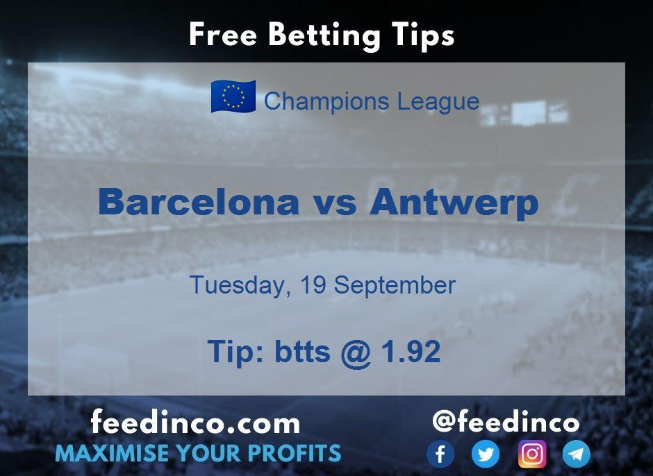 Barcelona vs Antwerp Prediction