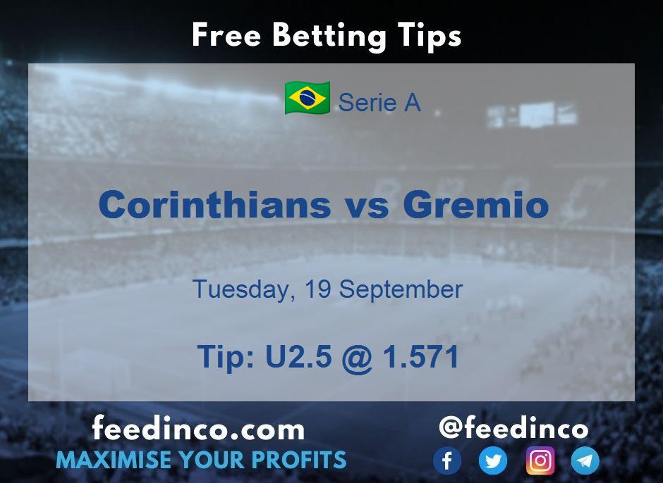 Corinthians vs Gremio Prediction Corinthians vs Gremio Prediction