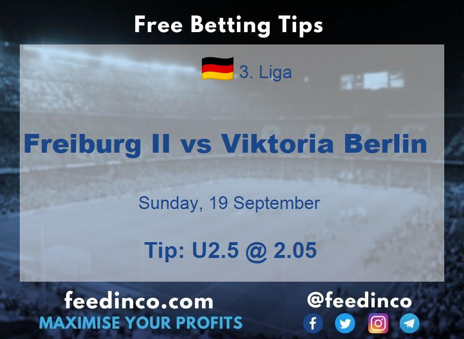 Freiburg II vs Viktoria Berlin Prediction Freiburg II vs Viktoria Berlin Prediction