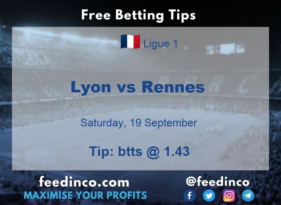 Lyon vs Rennes Prediction Lyon vs Rennes Prediction