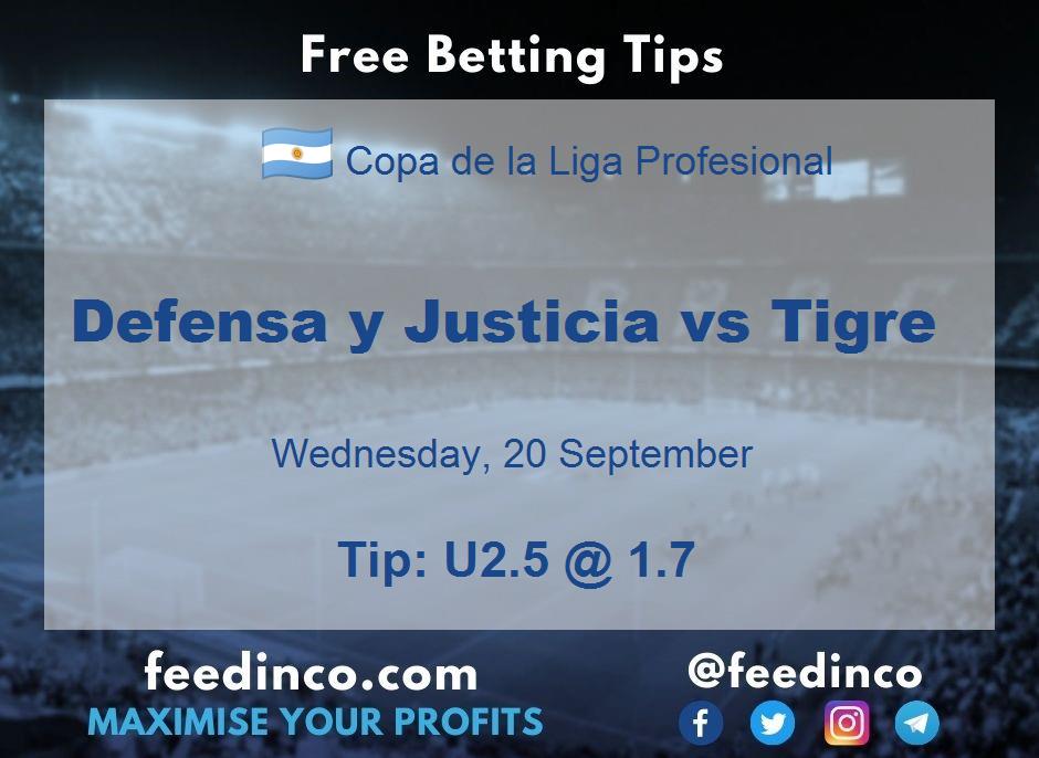 Defensa y Justicia vs Tigre Prediction Defensa y Justicia vs Tigre Prediction