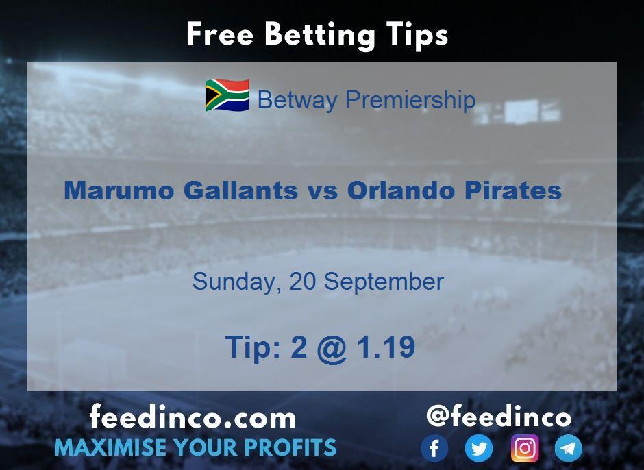 Marumo Gallants vs Orlando Pirates Prediction