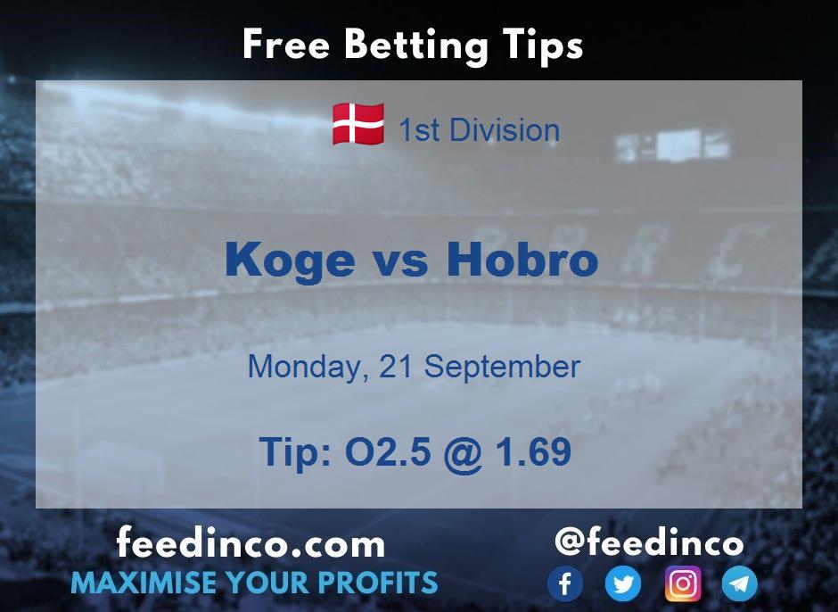Koge vs Hobro Prediction Koge vs Hobro Prediction