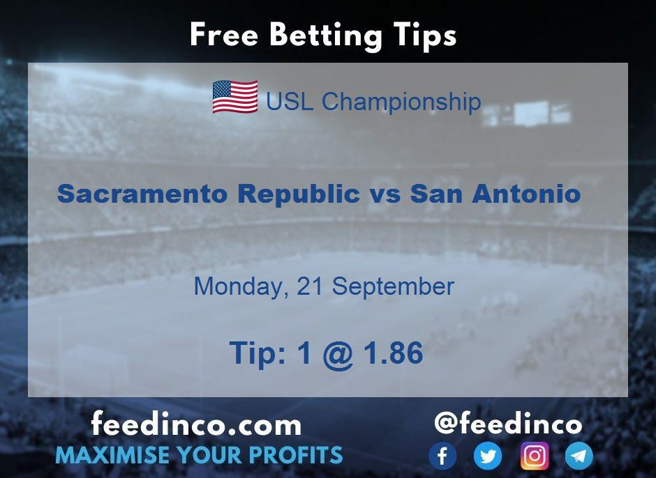 Sacramento Republic vs San Antonio Prediction Sacramento Republic vs San Antonio Prediction