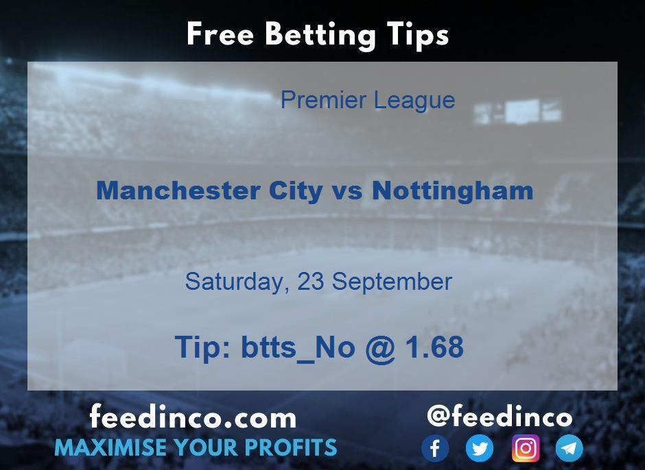 Manchester City vs Nottingham Prediction Manchester City vs Nottingham Prediction