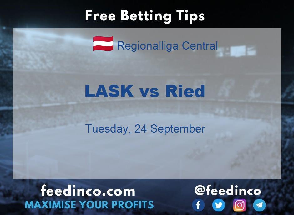 LASK vs Ried Prediction