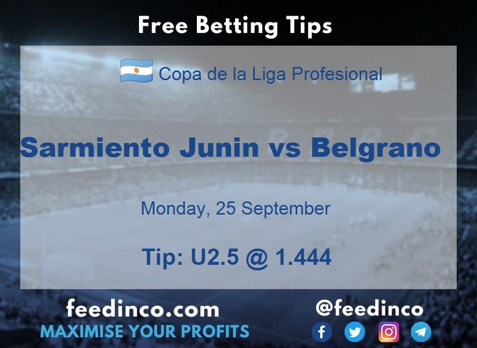 Sarmiento Junin vs Belgrano Prediction