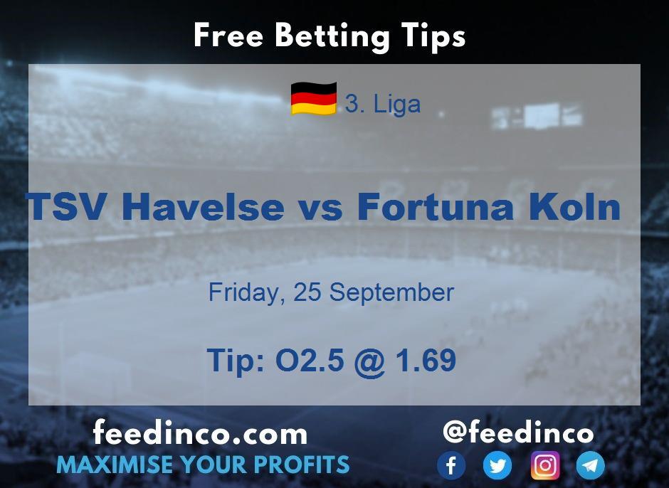 TSV Havelse vs Fortuna Koln Prediction
