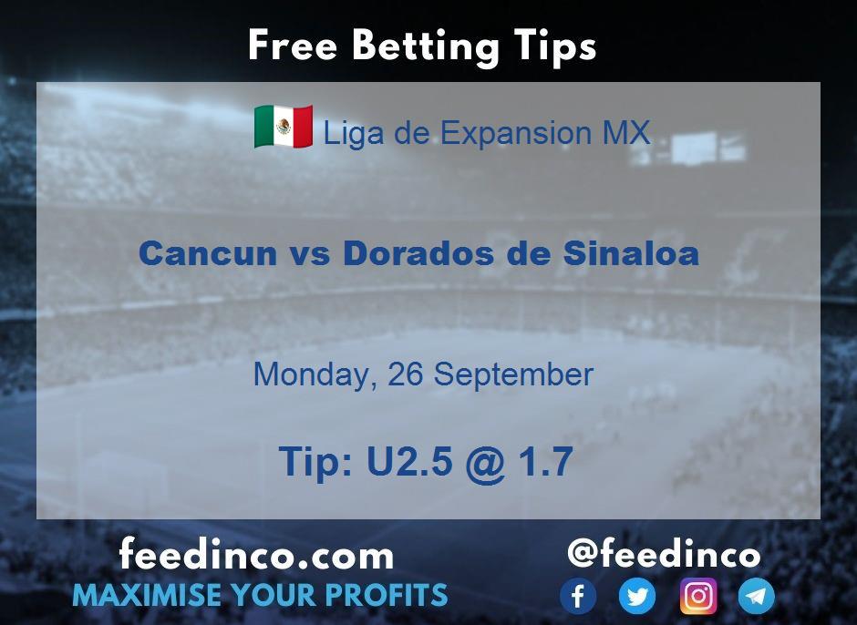 Cancun vs Dorados de Sinaloa Prediction Cancun vs Dorados de Sinaloa Prediction