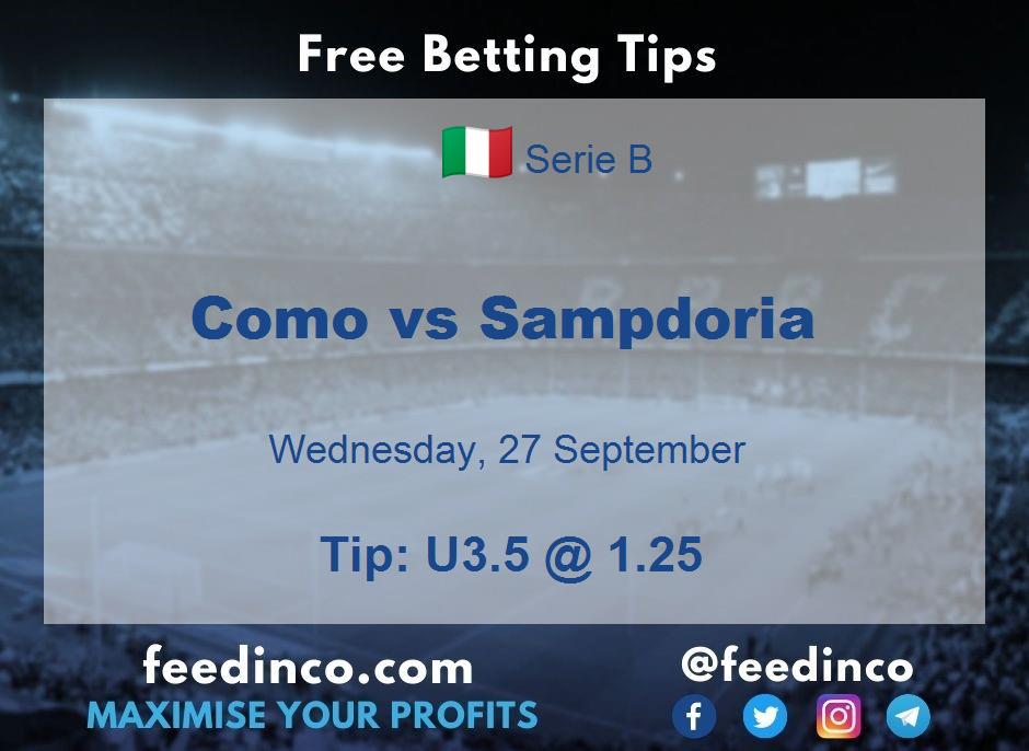 Como vs Sampdoria Prediction