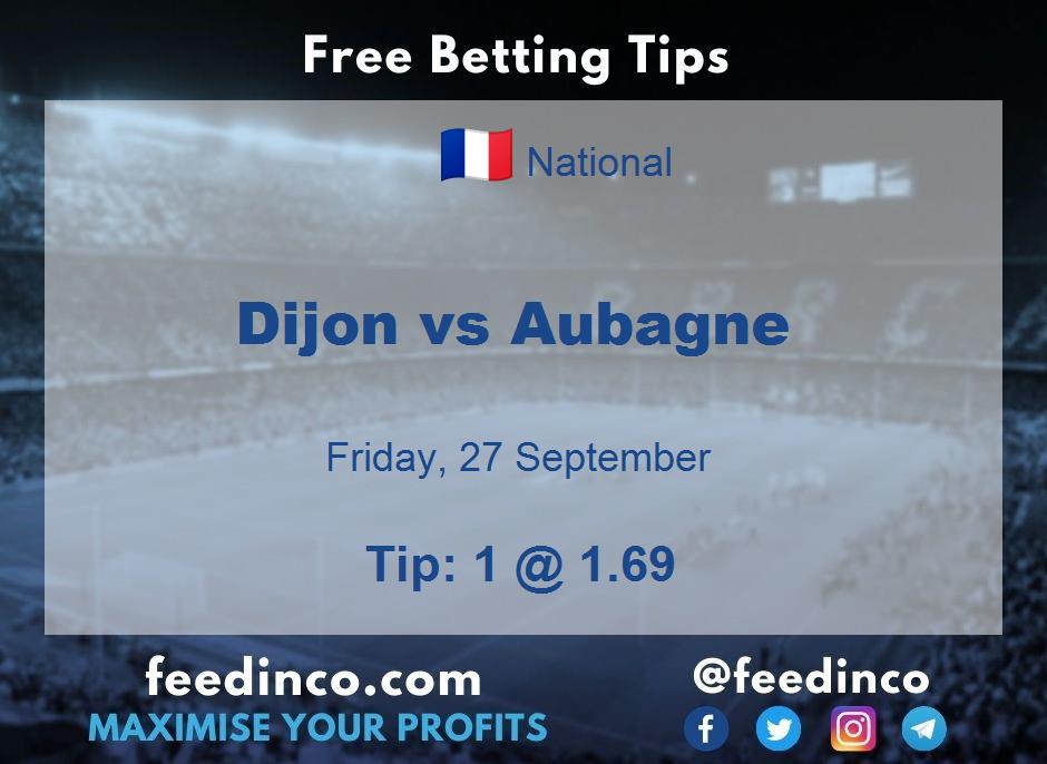 Dijon vs Aubagne Prediction