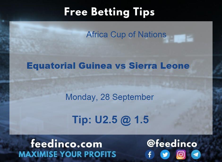 Equatorial Guinea vs Sierra Leone Prediction Equatorial Guinea vs Sierra Leone Prediction