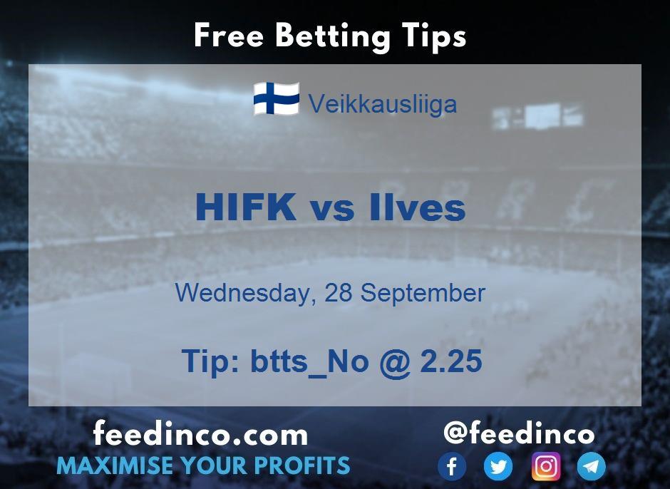 HIFK vs Ilves Prediction HIFK vs Ilves Prediction