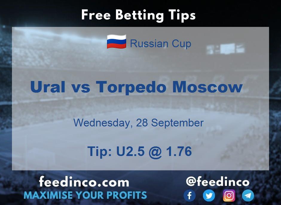 Ural vs Torpedo Moscow Prediction Ural vs Torpedo Moscow Prediction