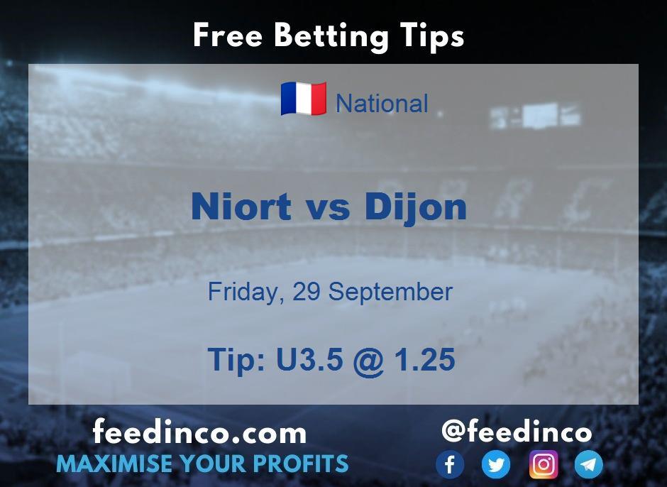 Niort vs Dijon Prediction