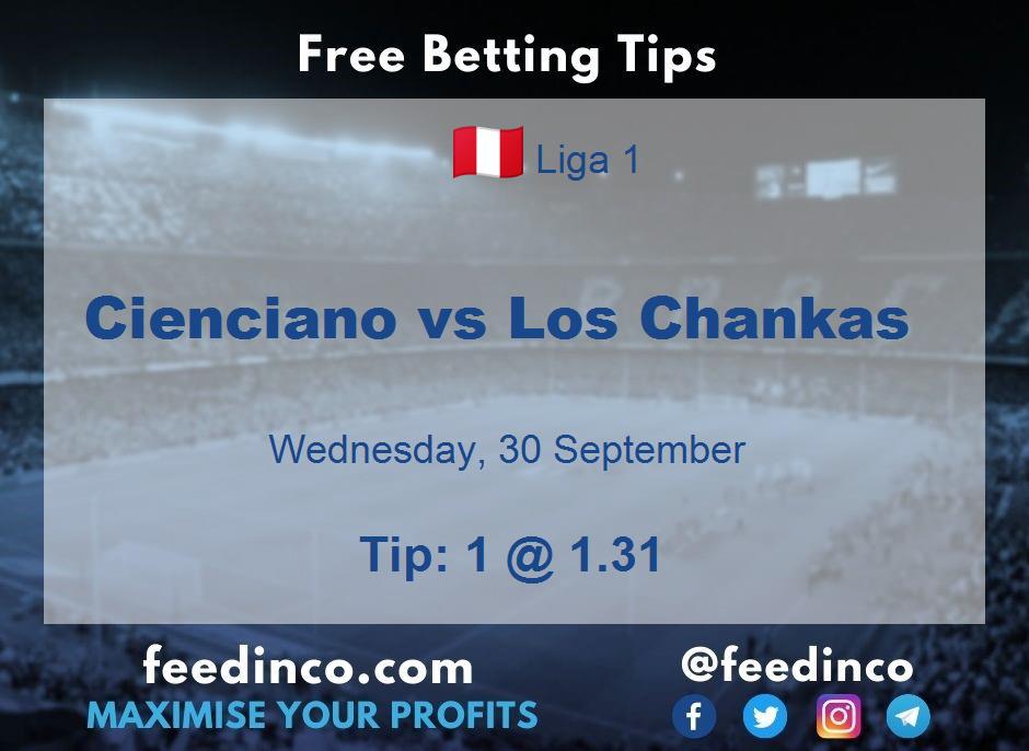 Cienciano vs Los Chankas Prediction Cienciano vs Los Chankas Prediction