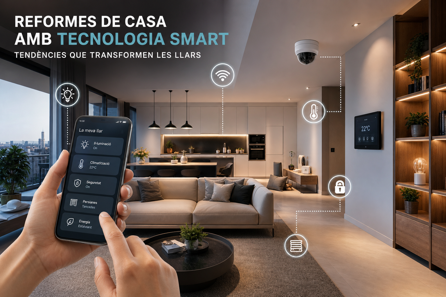 Reformes de casa amb tecnologia smart a Barcelona: tendències que estan transformant les llars