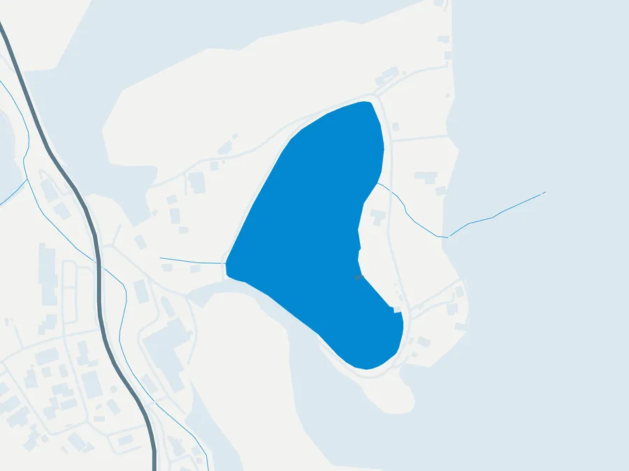 Kartenillustration der Umgebung von Seestüberl Wössner See