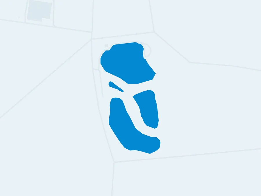 Kartenillustration der Umgebung von Teichanlage Osterhofen