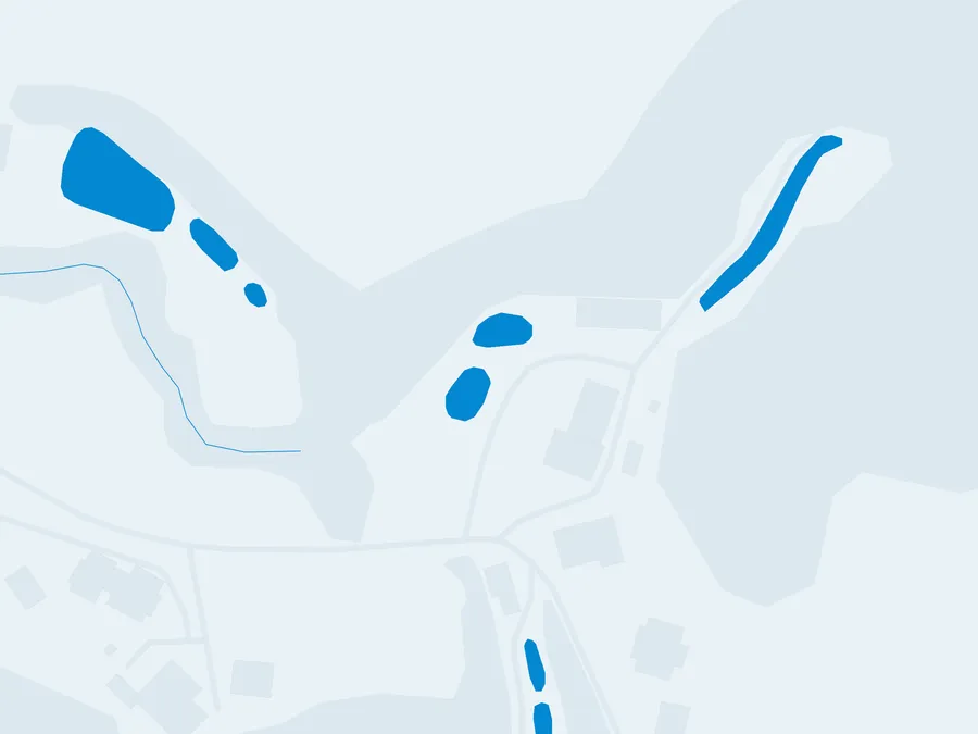 Kartenillustration der Umgebung von Forellenhof Adlmühl