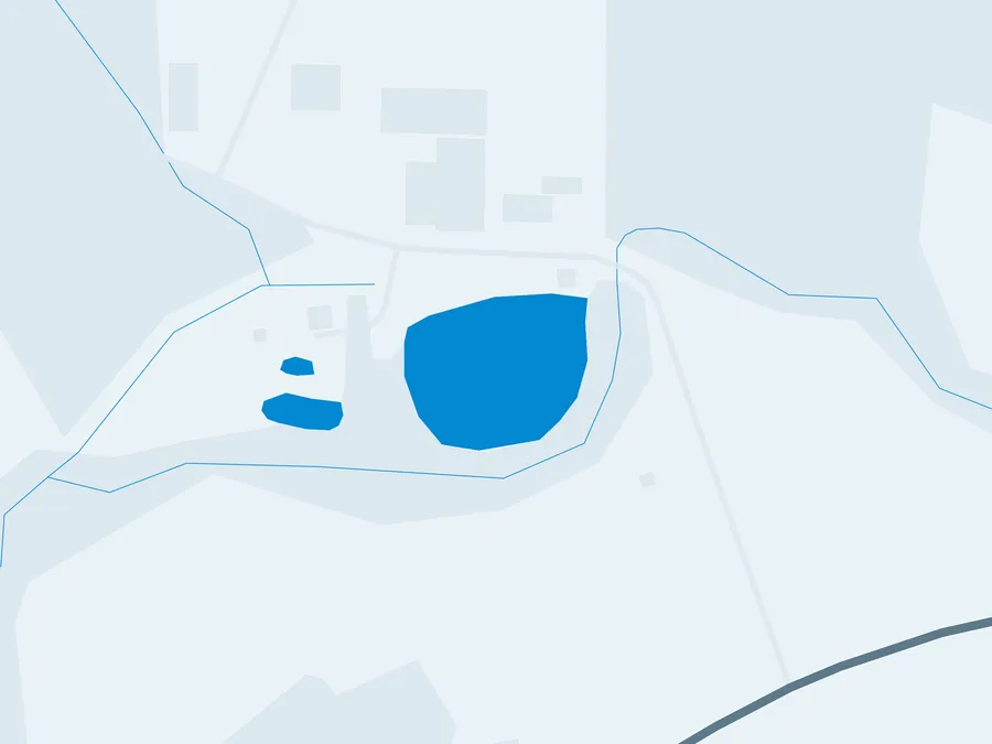 Kartenillustration der Umgebung von Forellenhofweiher Achslach