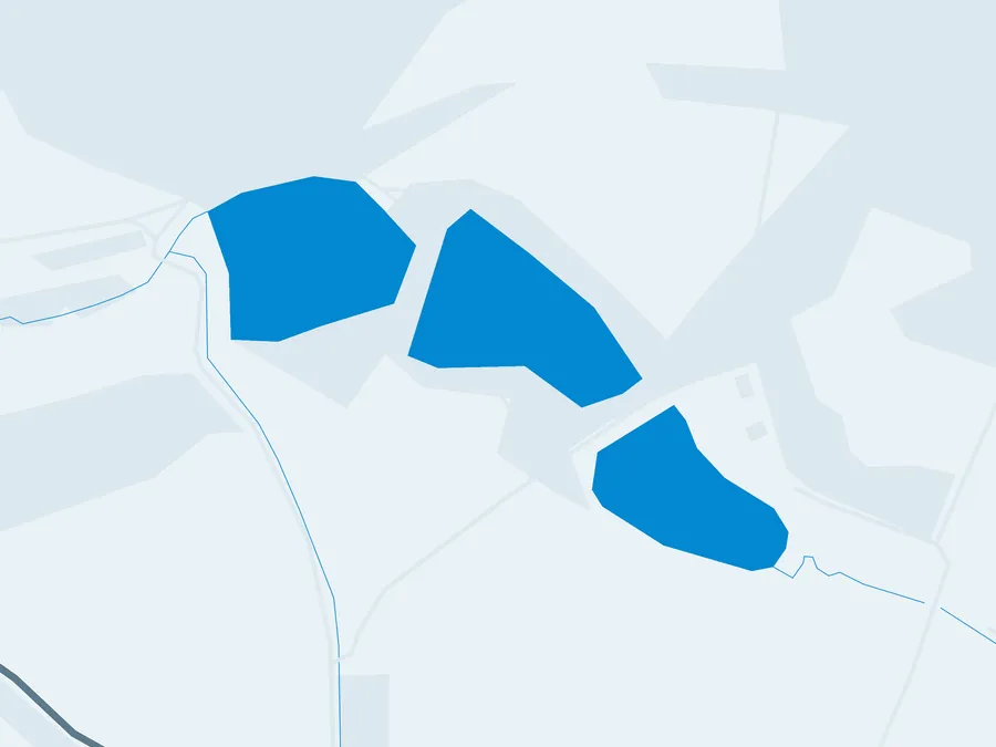 Kartenillustration der Umgebung von Angelteich Filke