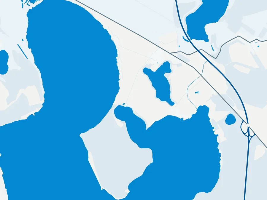 Kartenillustration der Umgebung von Fischerei Alt Schwerin