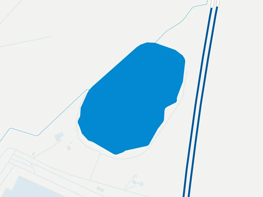 Kartenillustration der Umgebung von Trelleborgsee Forellensee