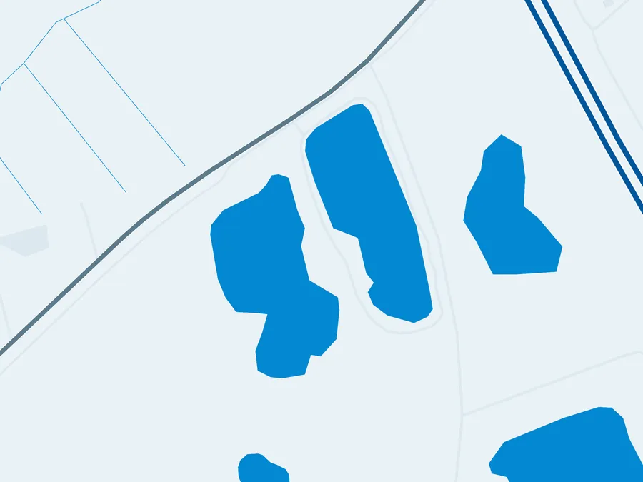Kartenillustration der Umgebung von Forellensee Alt Duvenstedt