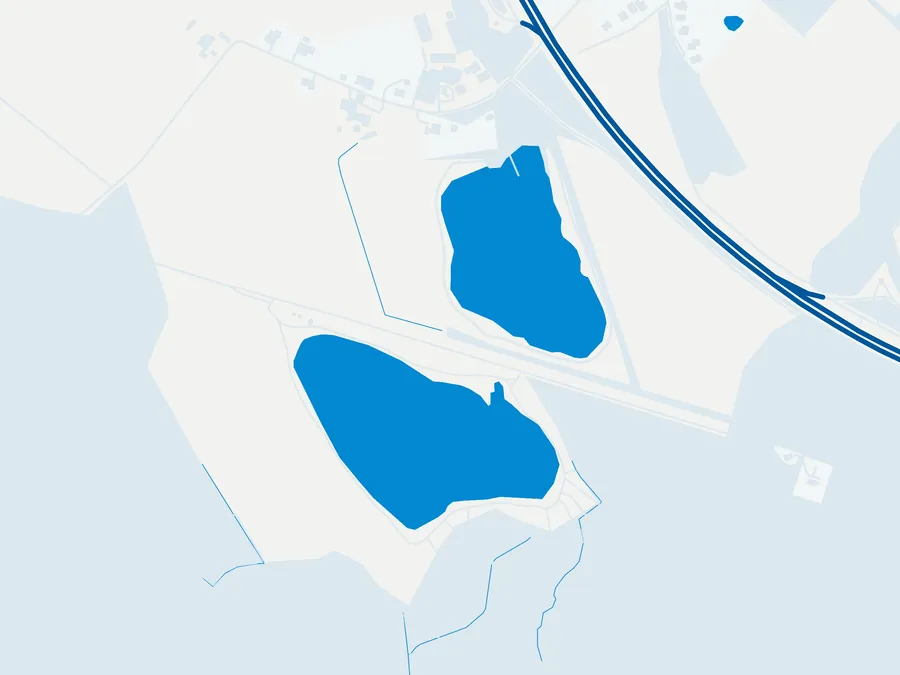 Kartenillustration der Umgebung von Angelparadies Köstersee