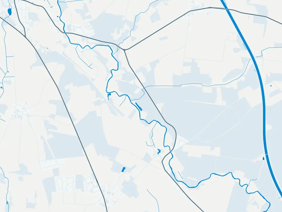 Kartenillustration der Umgebung von Forellenzucht Benecke