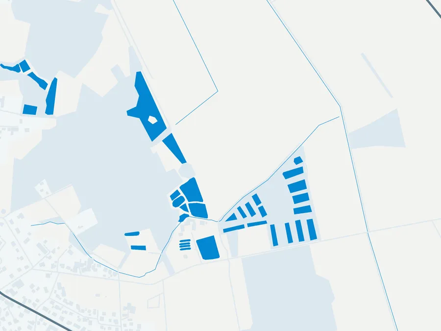 Kartenillustration der Umgebung von Forellenhof der Wedemark