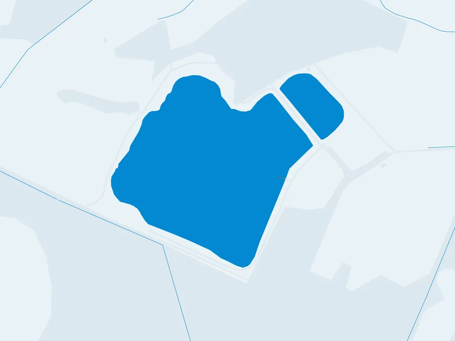 Kartenillustration der Umgebung von Forellensee Osloß (Winkelsee)
