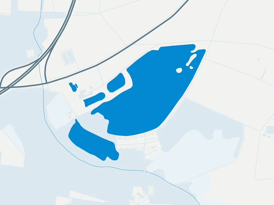 Kartenillustration der Umgebung von Teichanlage Kolar