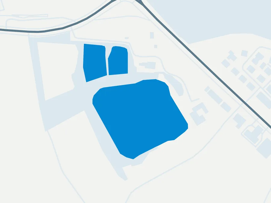 Kartenillustration der Umgebung von Angel-Sport und Freizeitpark
