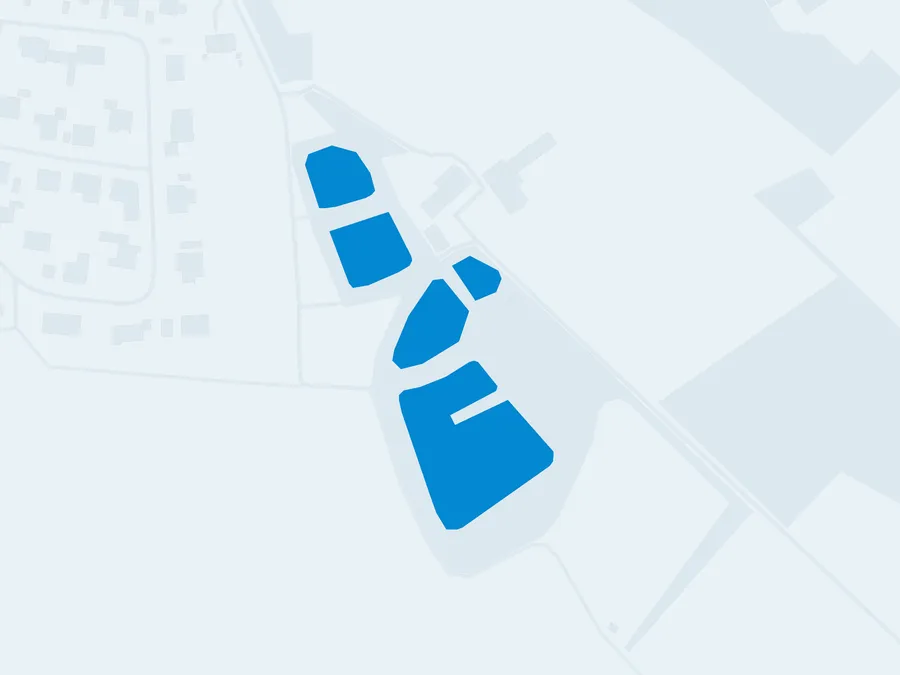 Kartenillustration der Umgebung von Ledder Forellensee