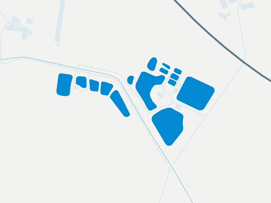 Kartenillustration der Umgebung von Forellenteiche Borchert